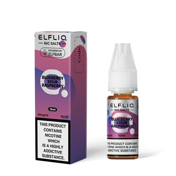 Никотинова сол Elfliq Blueberry Sour Raspberry 20mg 10ml